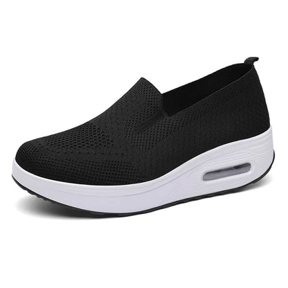 Chaussures orthopédiques femme maille respirante semelle EVA légère