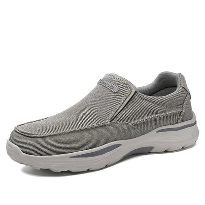 Baskets slip-on homme toile semelle EVA caoutchouc sans lacets
