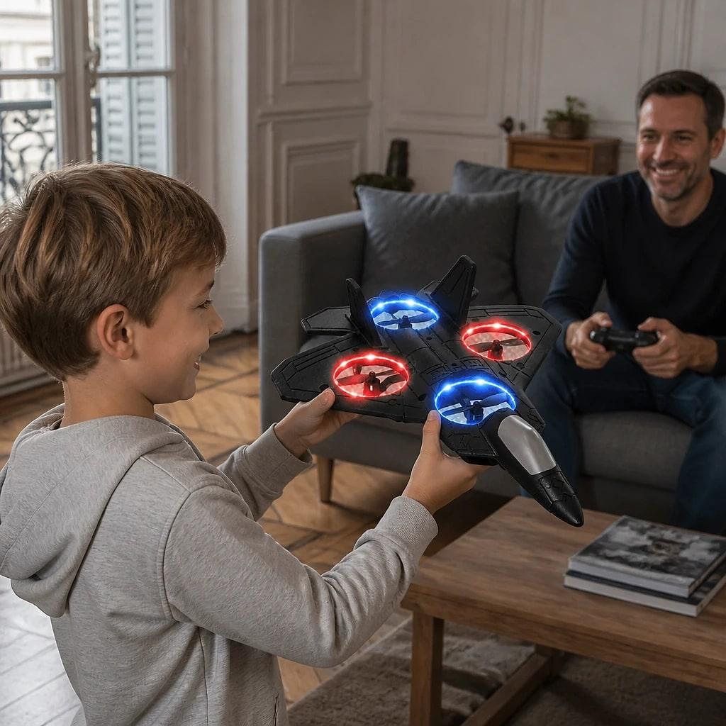 Drone Enfant Avion Lumineux RC