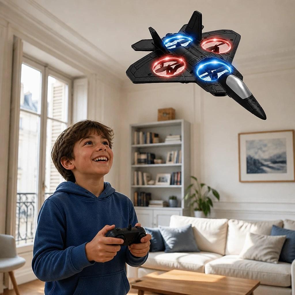 Drone Enfant Avion Lumineux RC
