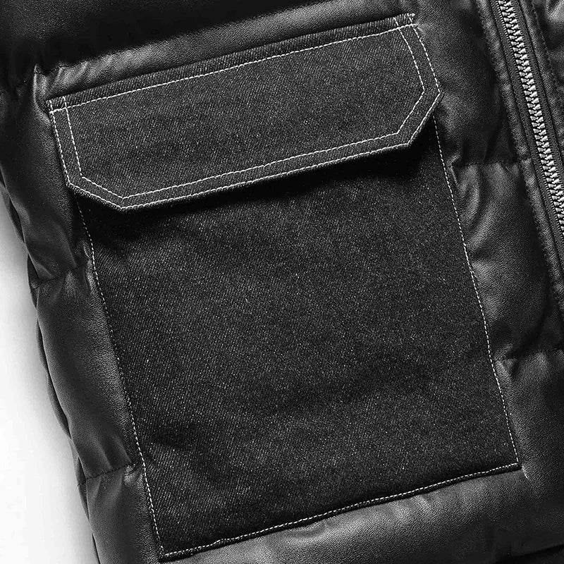 Veste d'hiver homme nordique imperméable capuche isolante