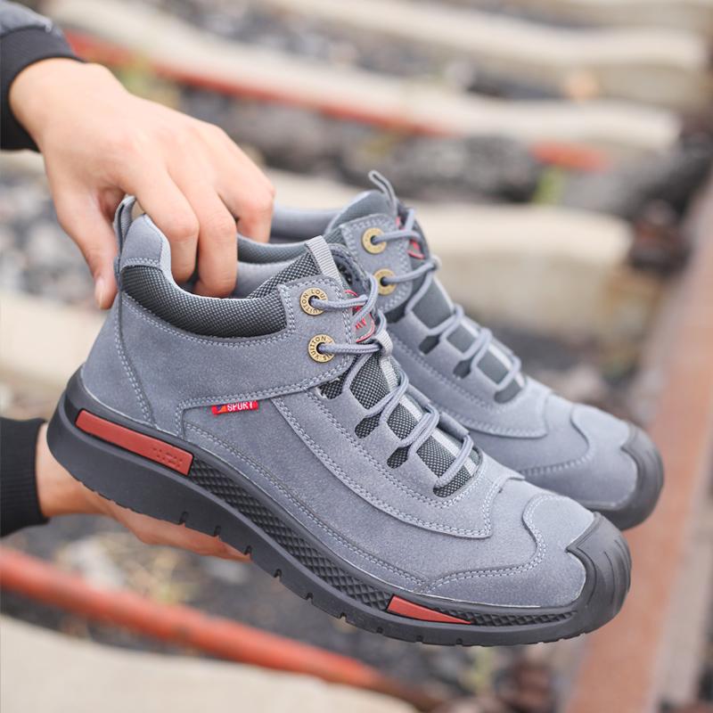 Bottes homme cuir synthétique semelle EVA caoutchouc résistantes