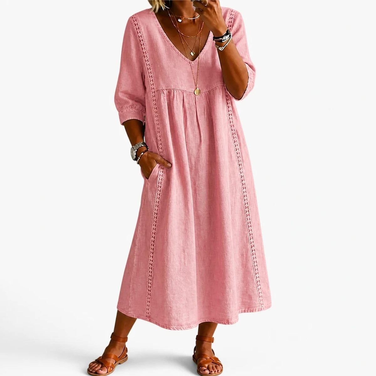 Elavine – Robe Longue Femme avec Poches