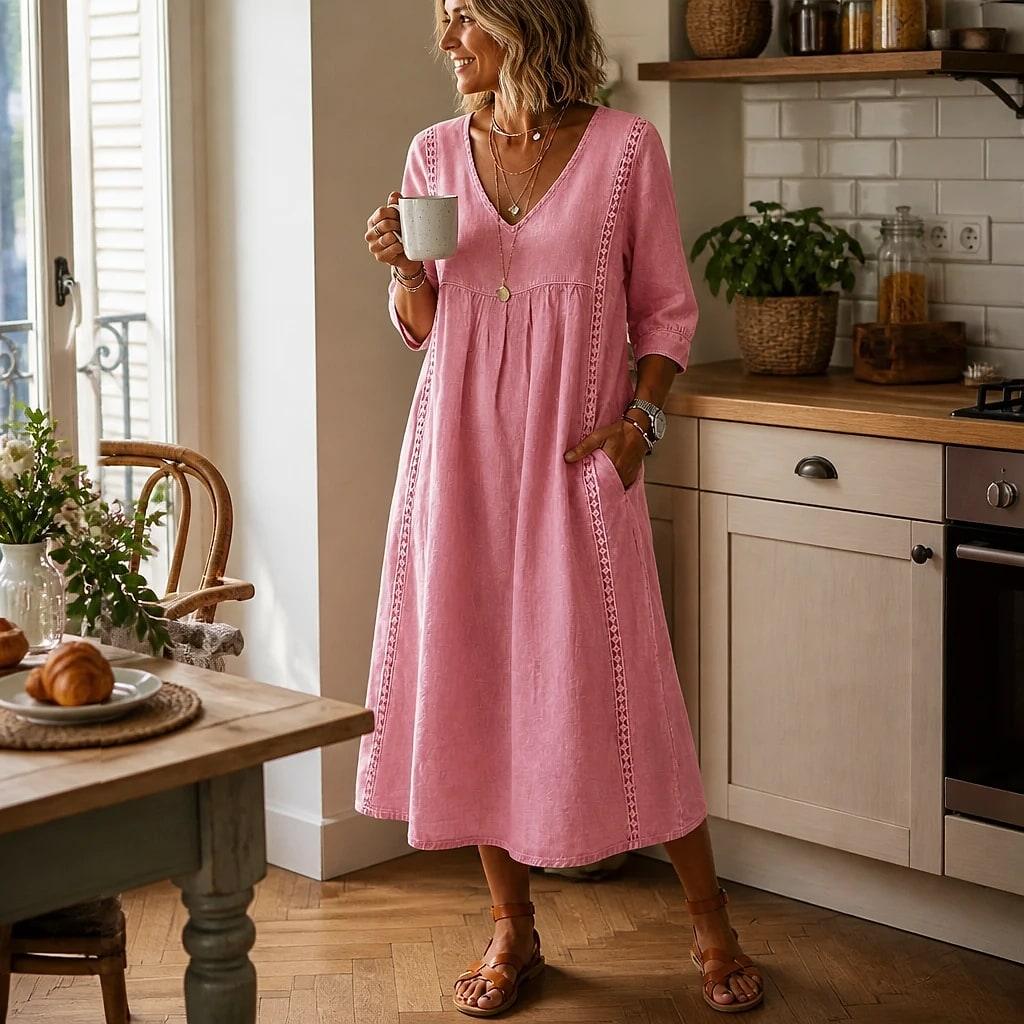 Elavine – Robe Longue Femme avec Poches