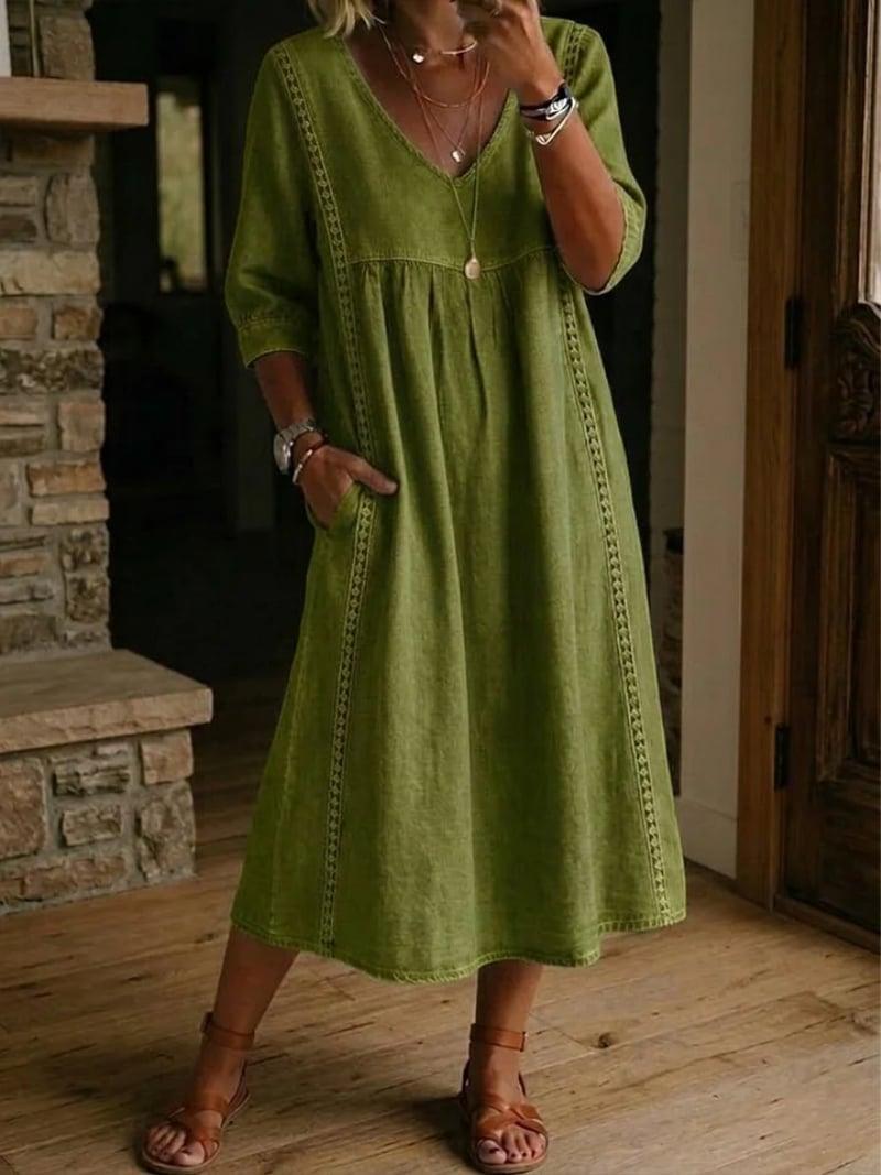 Elavine – Robe Longue Femme avec Poches