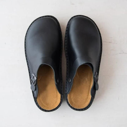 Sabots slip-on synthétique effet cuir semelle rembourrée tailles 38-48 intérieur extérieur