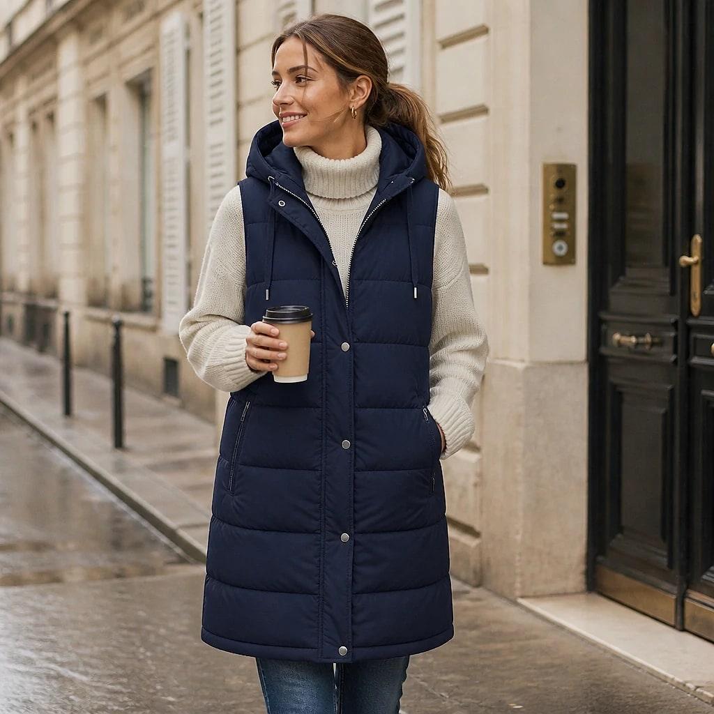 Élyria – Gilet Sans Manche Femme