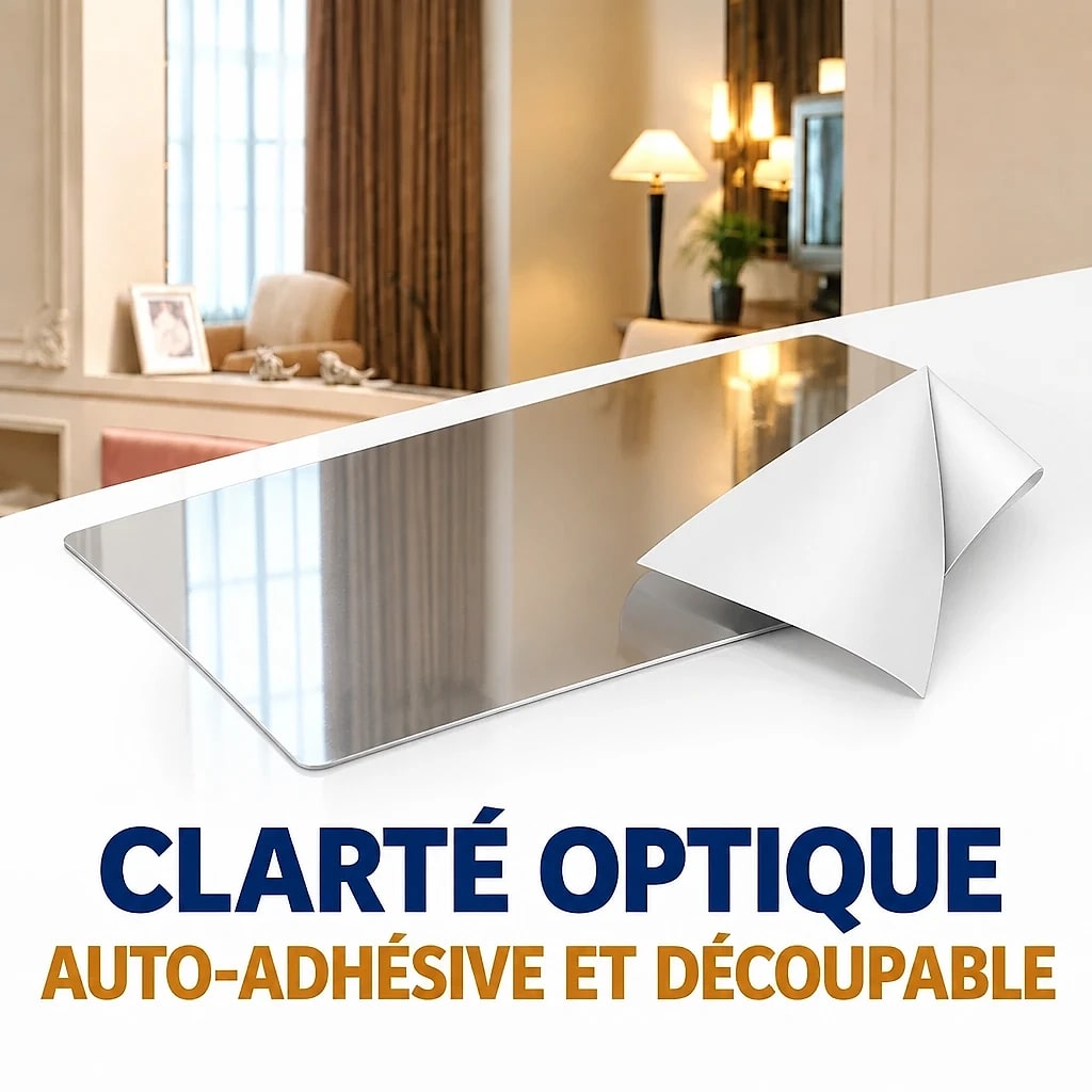 Film Miroir Autocollant Incassable