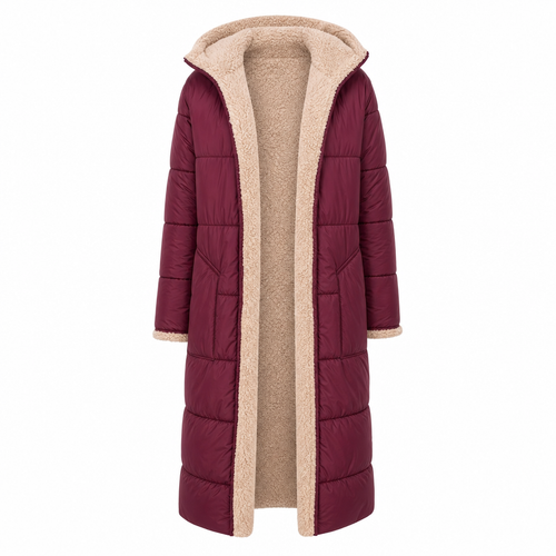 Parka longue femme imperméable capuche hiver