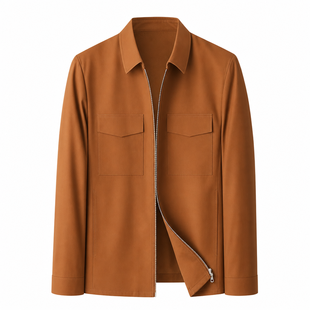 Veste décontractée homme légère col officier