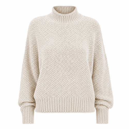 Pull classique femme col rond manches longues