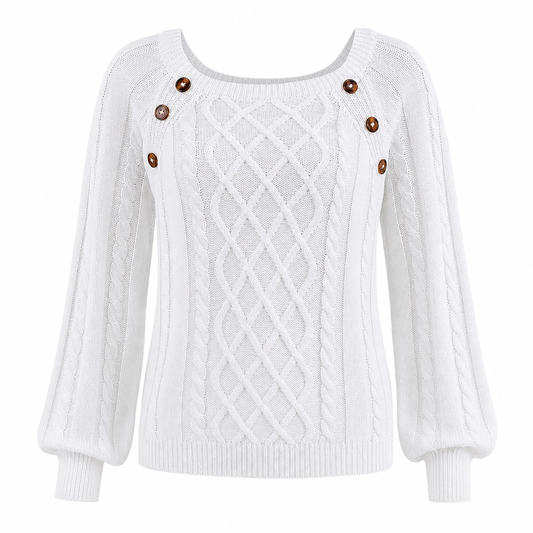 Pull élégant hiver col rond mailles douces