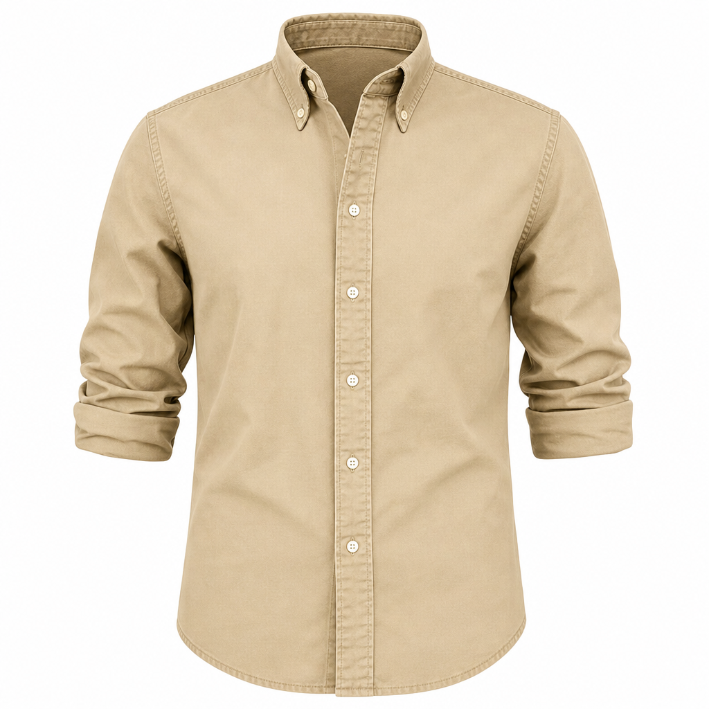 Chemise homme casual denim manches longues