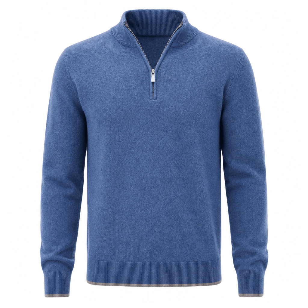 Sweat zippé homme capuche manches longues