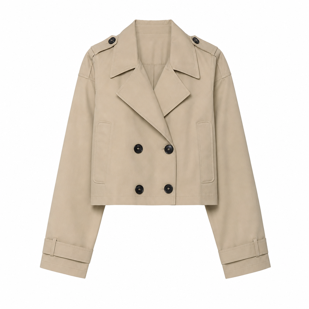 Trench femme double boutonnage poches automne