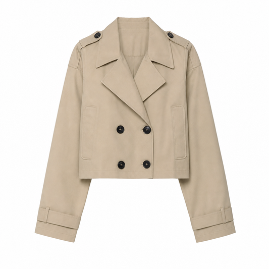 Trench femme double boutonnage poches automne