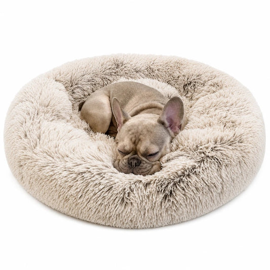 Coussin lit chien polaire peluche rebords surélevés housse lavable soutien articulaire S à XXL