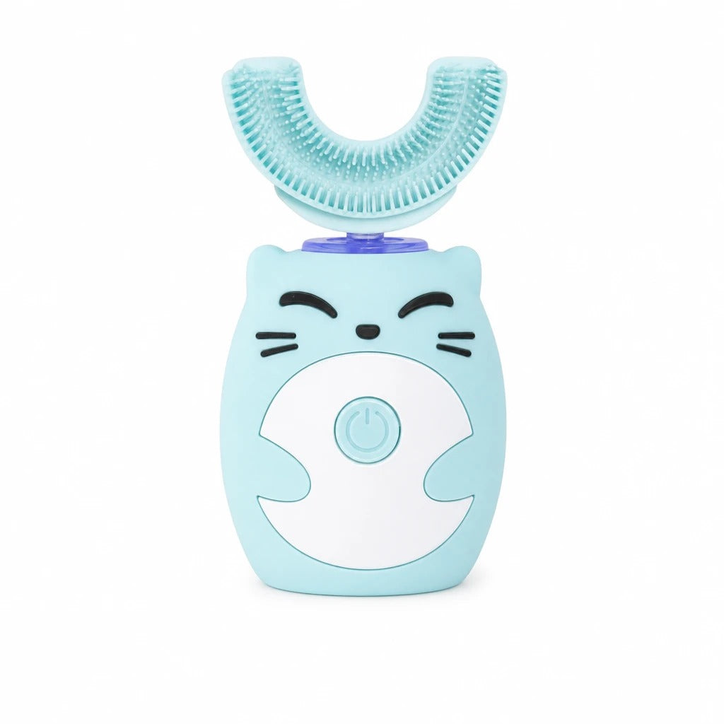 Brosse à dents électrique bébé tête en U silicone IPX7 rechargeable USB 2-14 ans