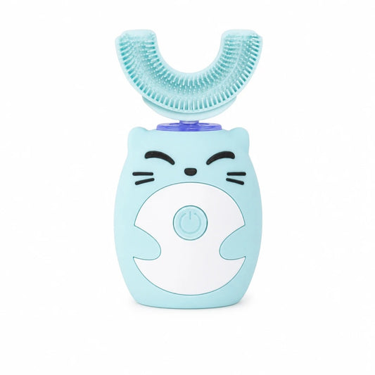 Brosse à dents électrique bébé tête en U silicone IPX7 rechargeable USB 2-14 ans