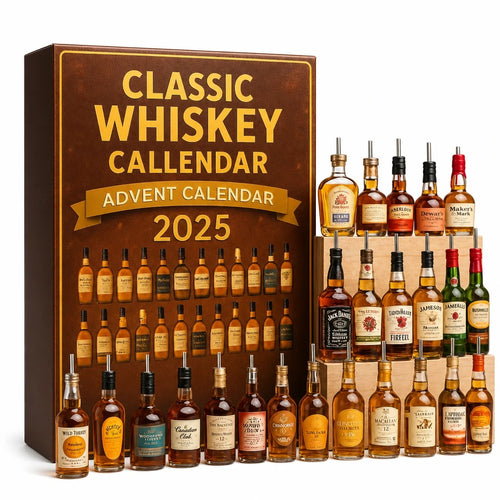 Calendrier de l'Avent 24 mini bouteilles décoratives whisky bière boissons collection Noël