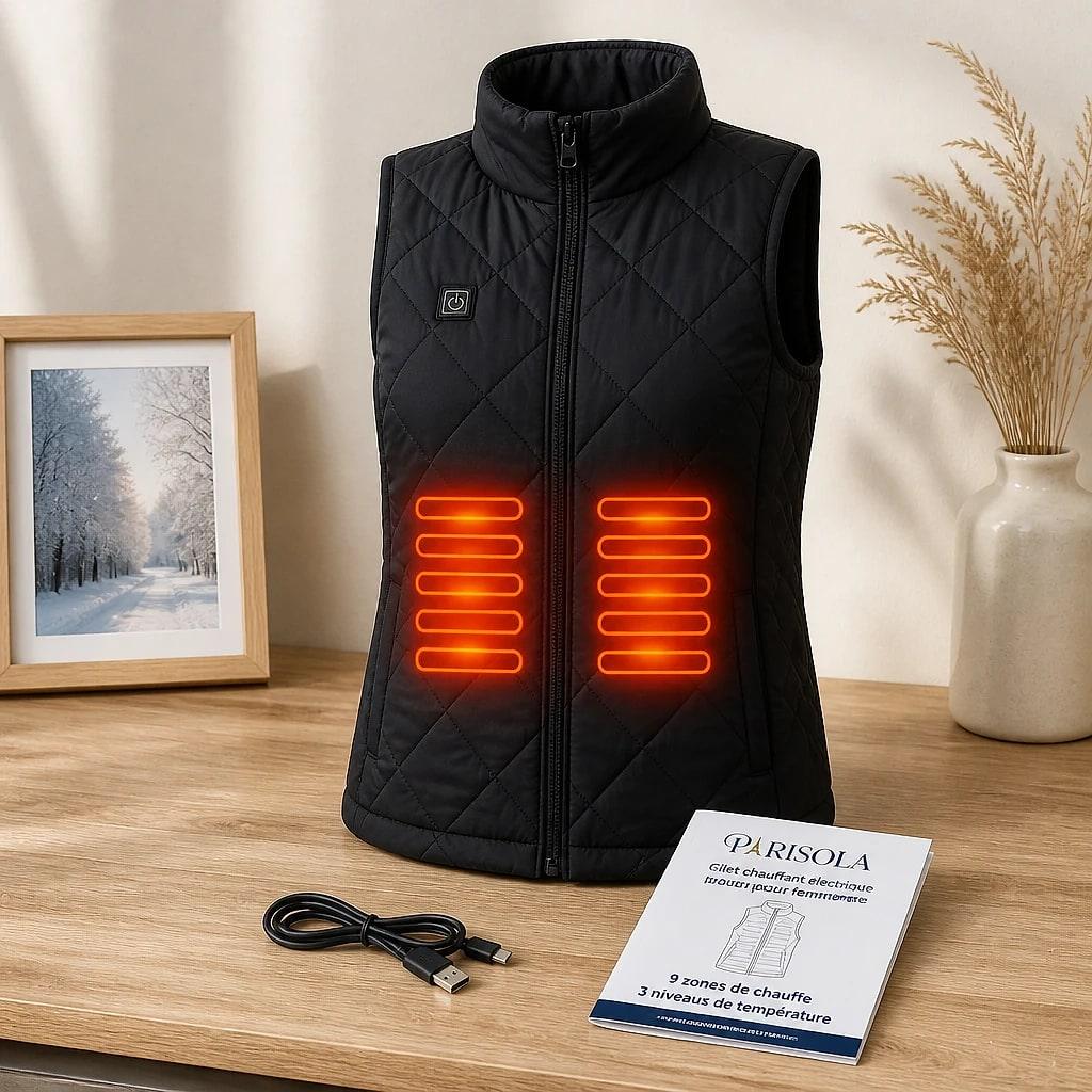 Gilet Chauffant Femme Slim
