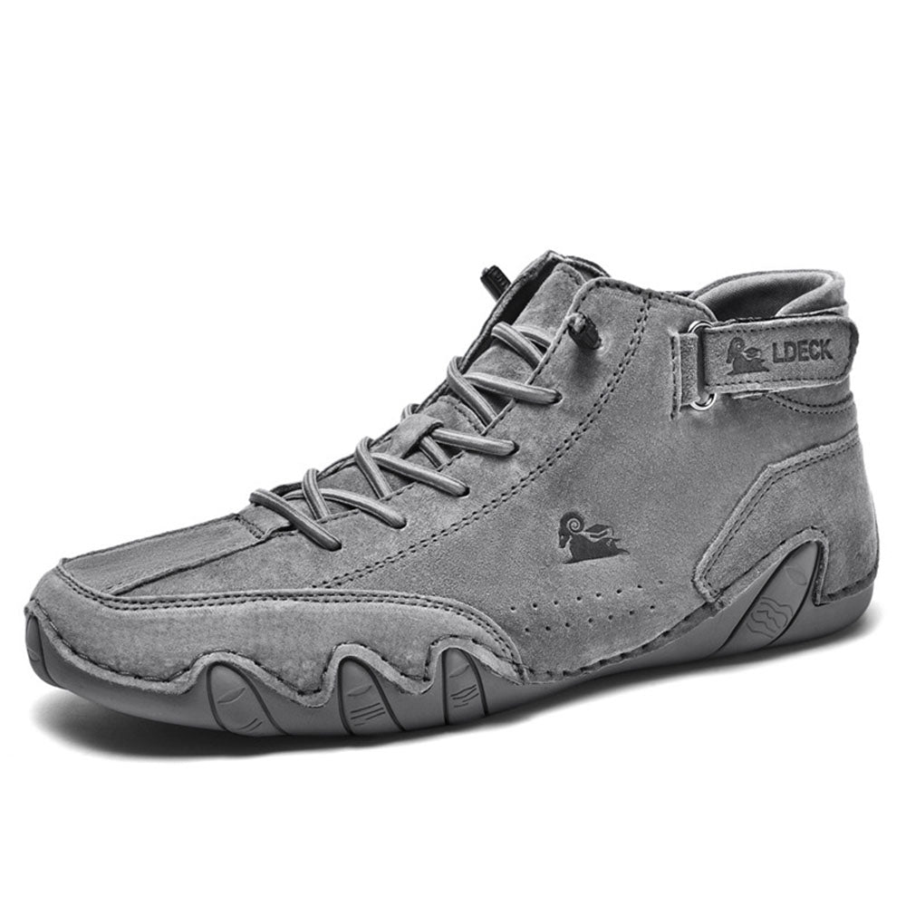 Bottes homme mi-montantes cuir synthétique semelle EVA caoutchouc