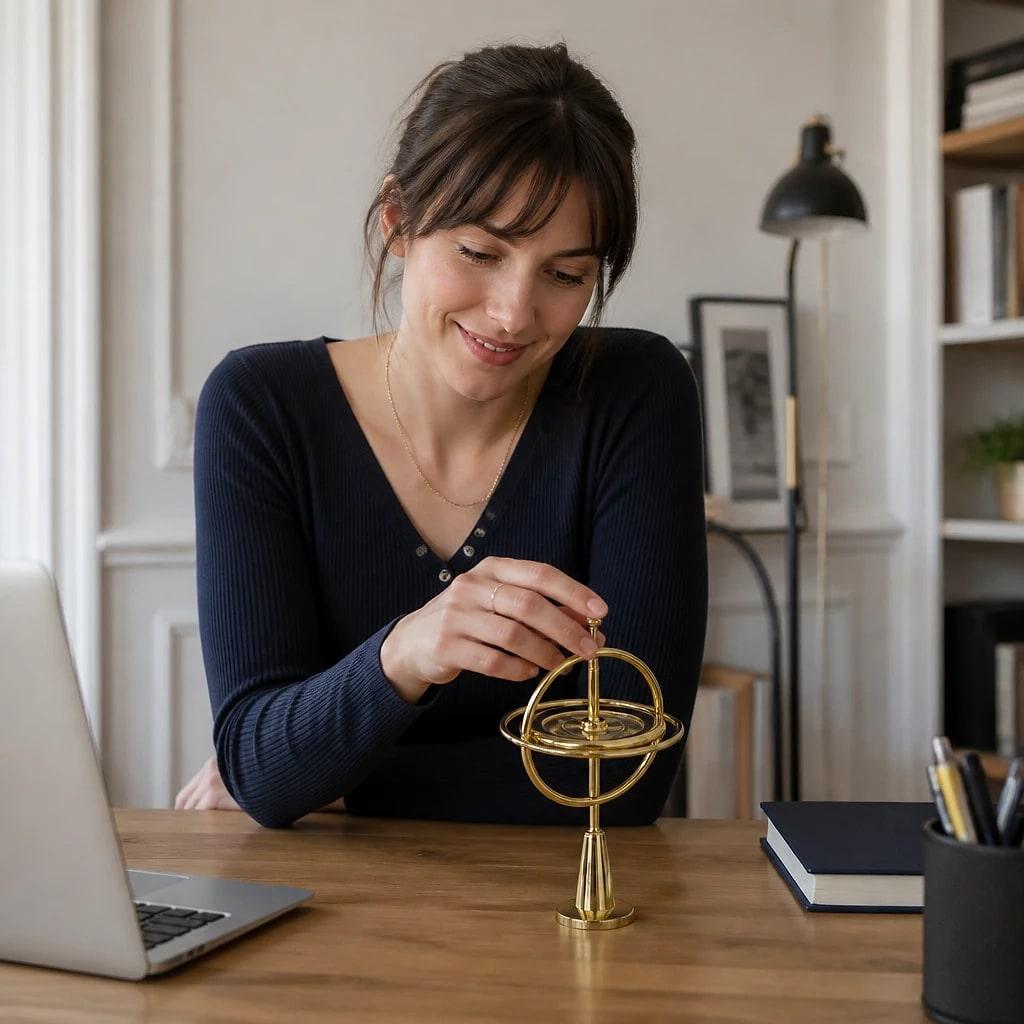 Gyroscope Métal Design Compact