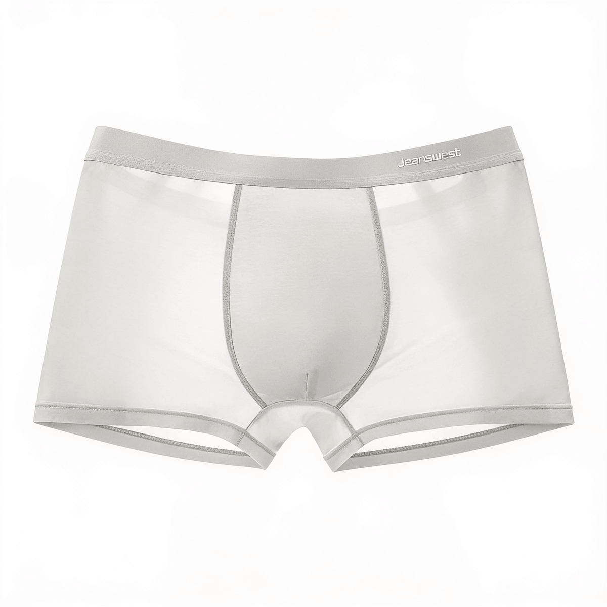 Élégance Soie – boxershorts microfibre – fond blanc
