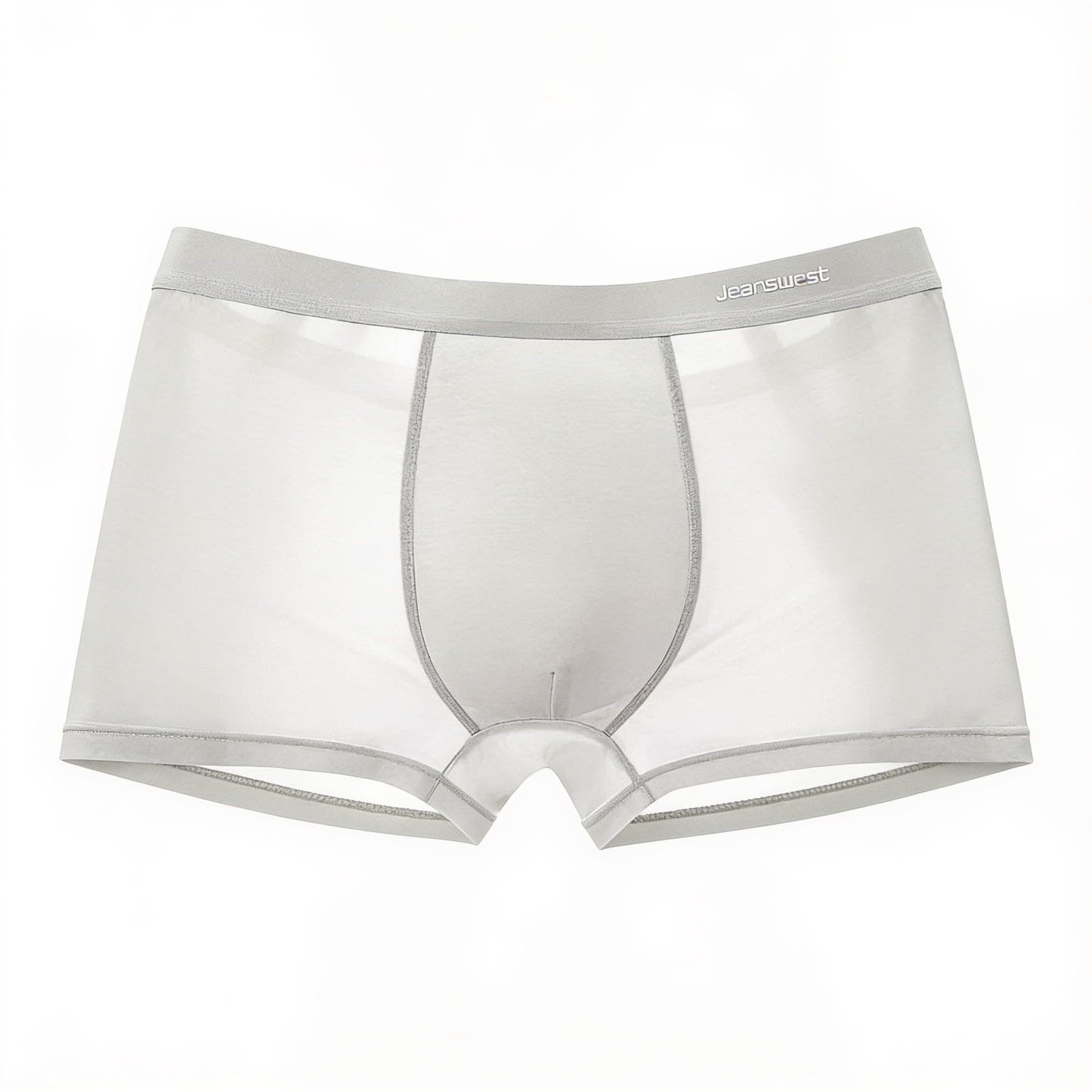 Élégance Soie – boxershorts microfibre – fond blanc