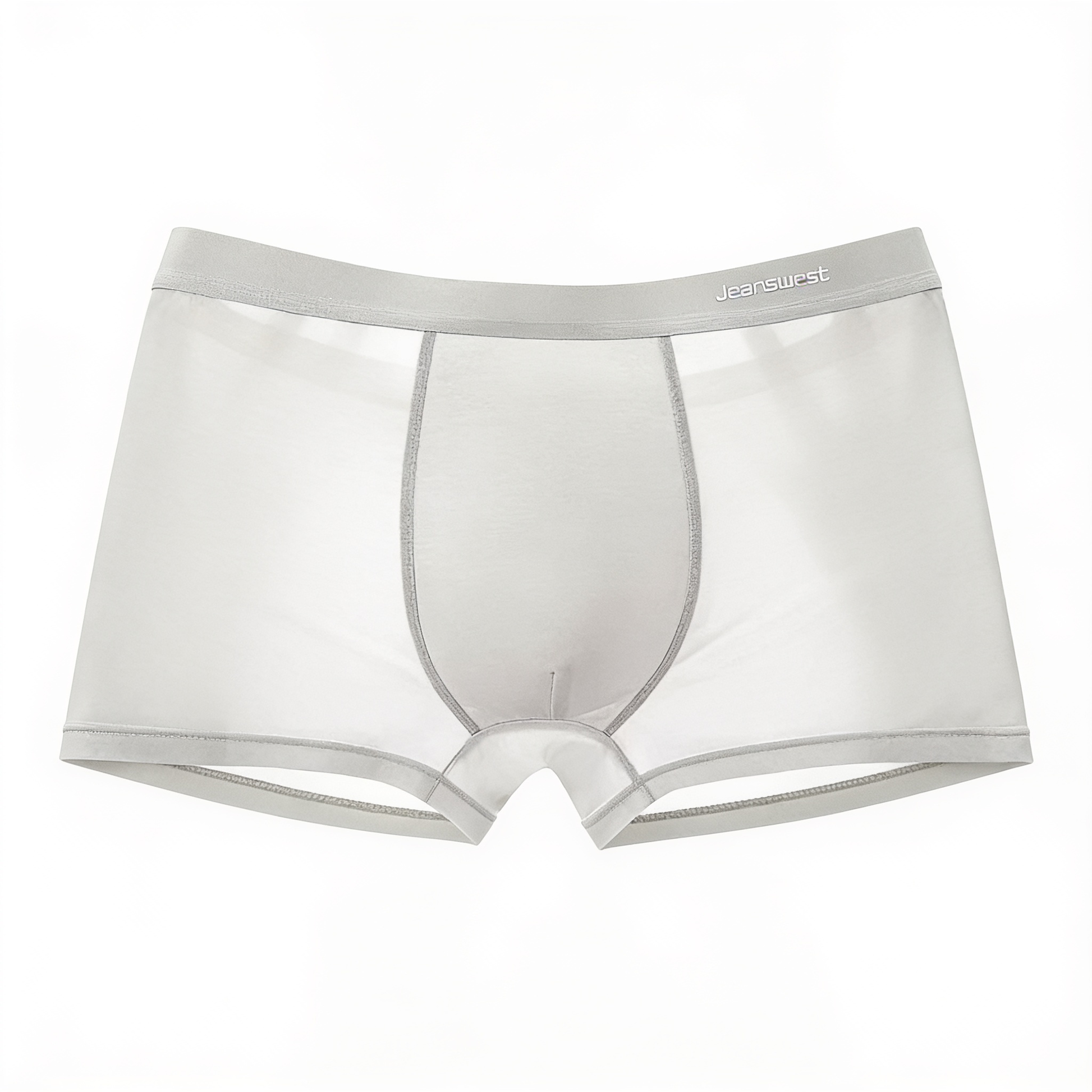 Élégance Soie – boxershorts microfibre – fond blanc