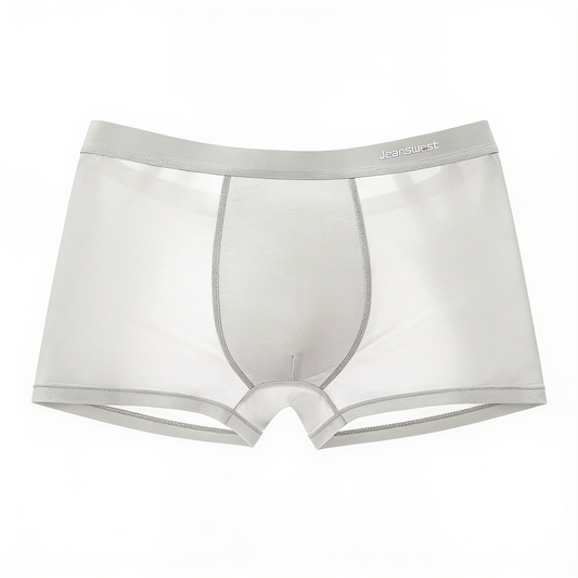 Élégance Soie – boxershorts microfibre – fond blanc