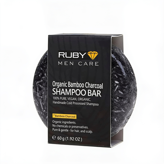 Élégance Noire – Shampooing solide – fond blanc