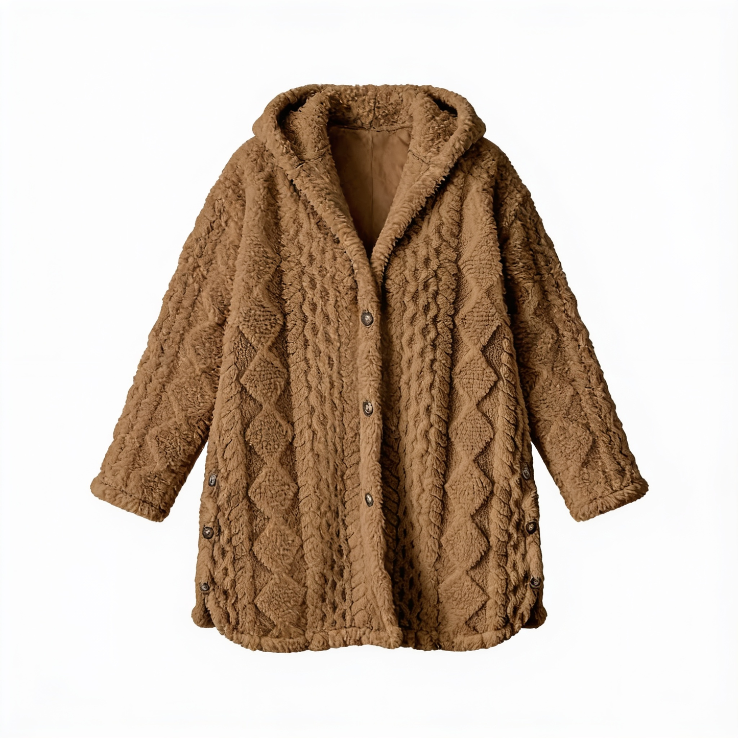 Élégance Douce – cardigan polaire femme – fond blanc