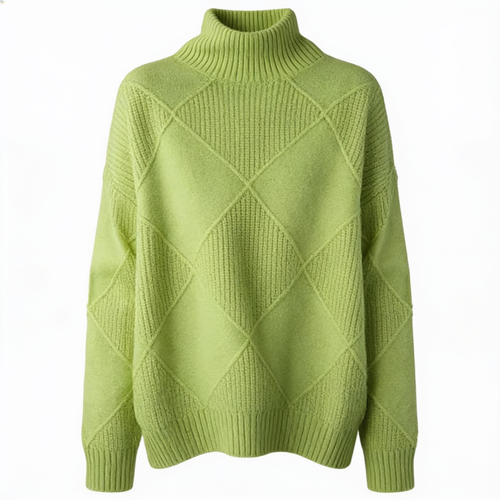 Luxe Émeraude – pull chaud femme – fond blanc