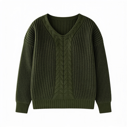 Elégance Suprême – pull tricoté femme – fond blanc