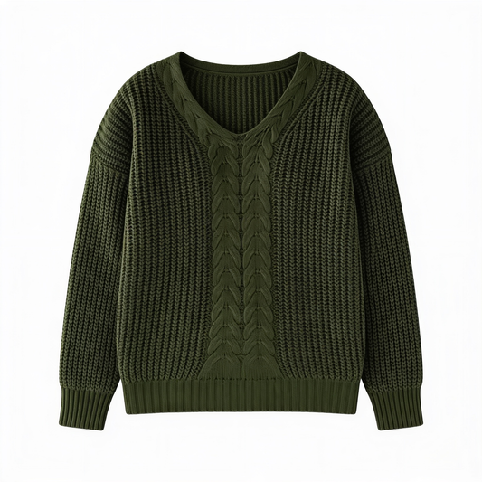 Elégance Suprême – pull tricoté femme – fond blanc