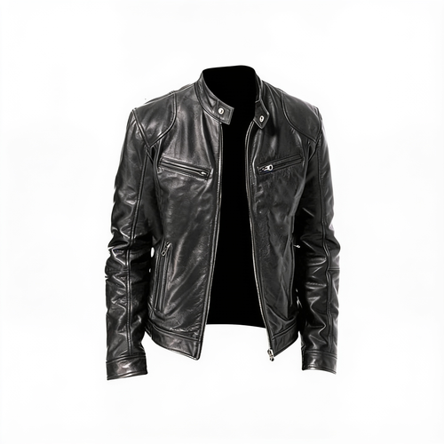 Auréline – veste cuir homme – fond blanc