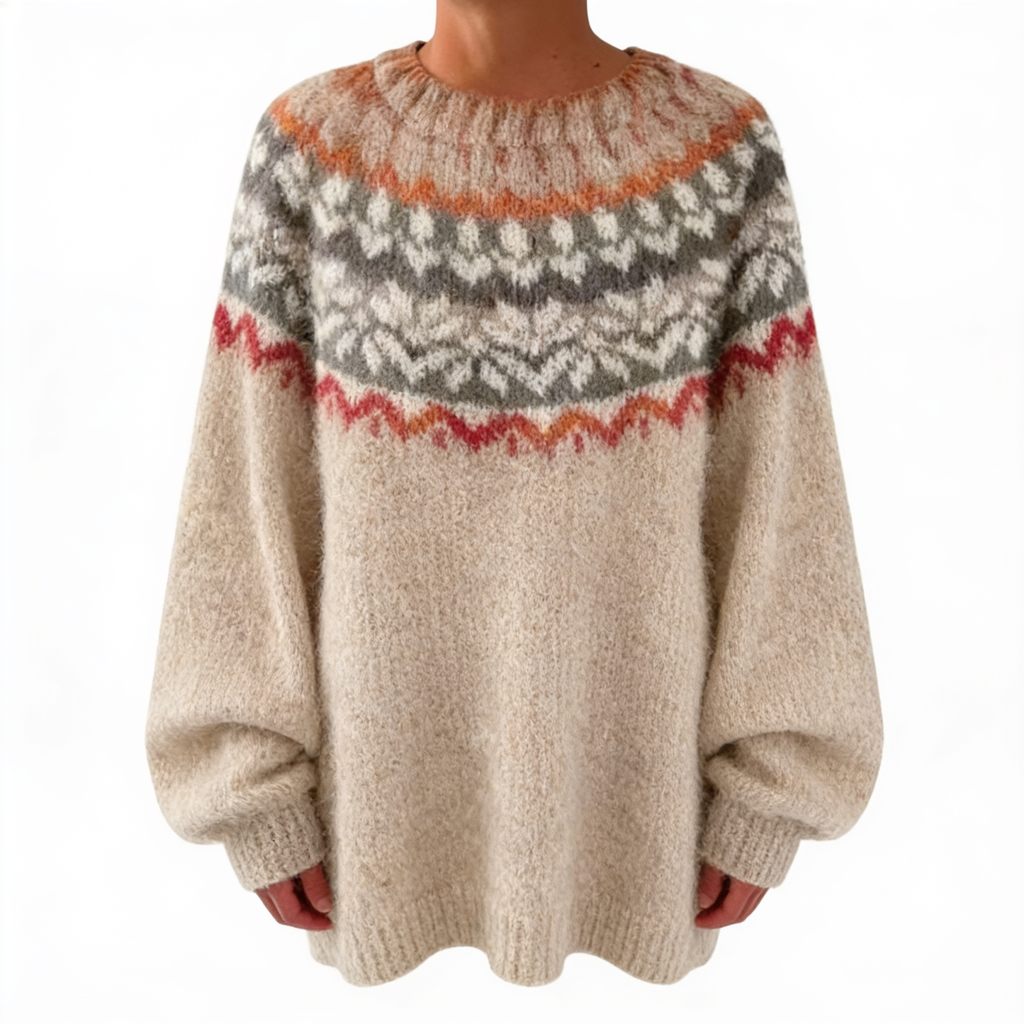 Helena Luxe – pull maille femme – fond blanc