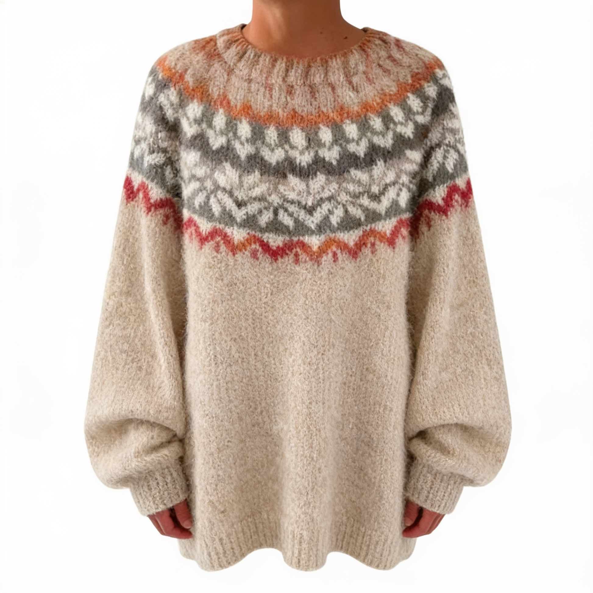 Helena Luxe – pull maille femme – fond blanc