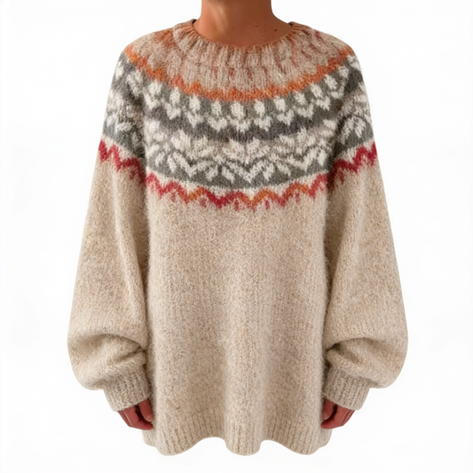Helena Luxe – pull maille femme – fond blanc