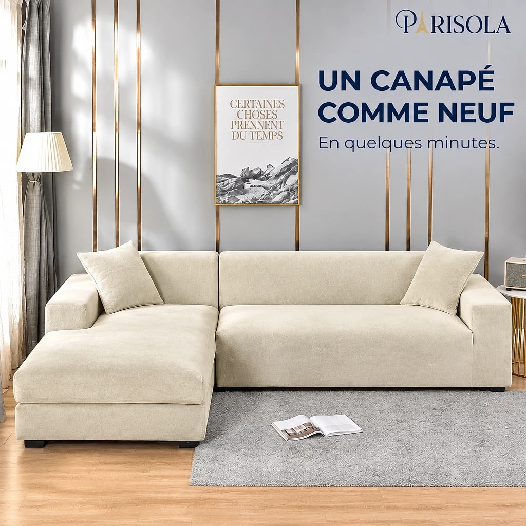 Housse de Canapé Élastique Velours