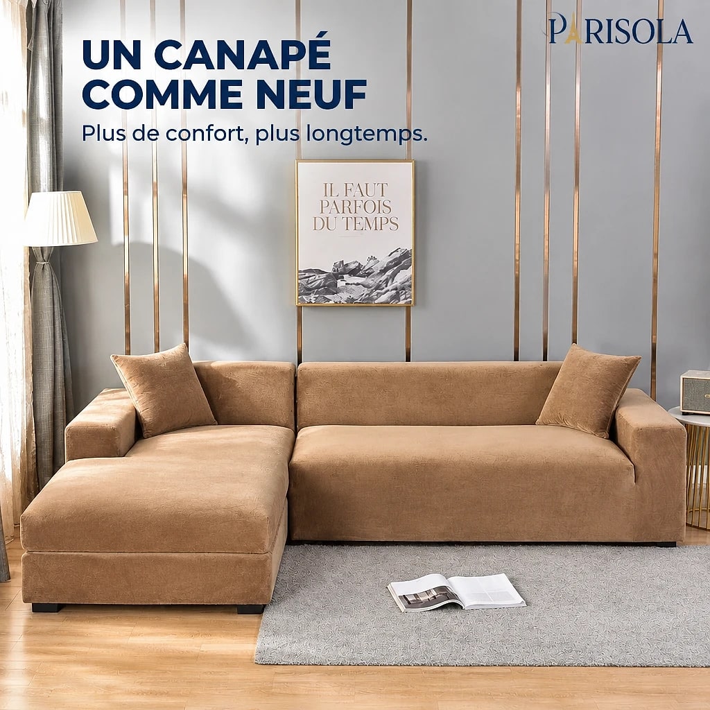 Housse de Canapé Élastique Velours