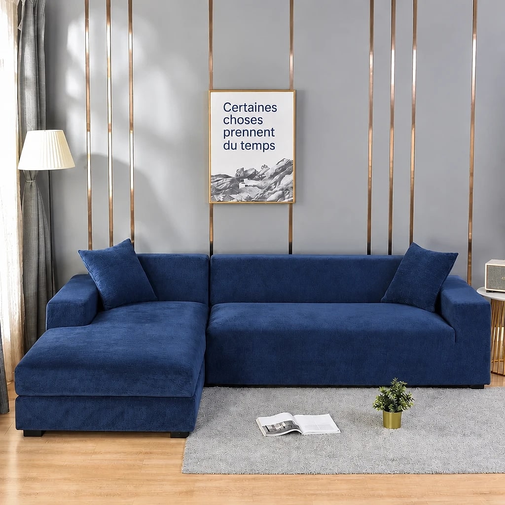 Housse de Canapé Élastique Velours