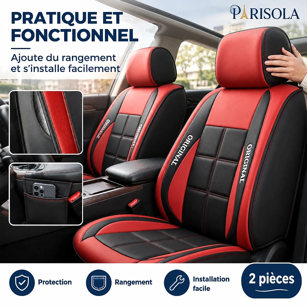 Housses de Siège Auto Cuir Intégrale