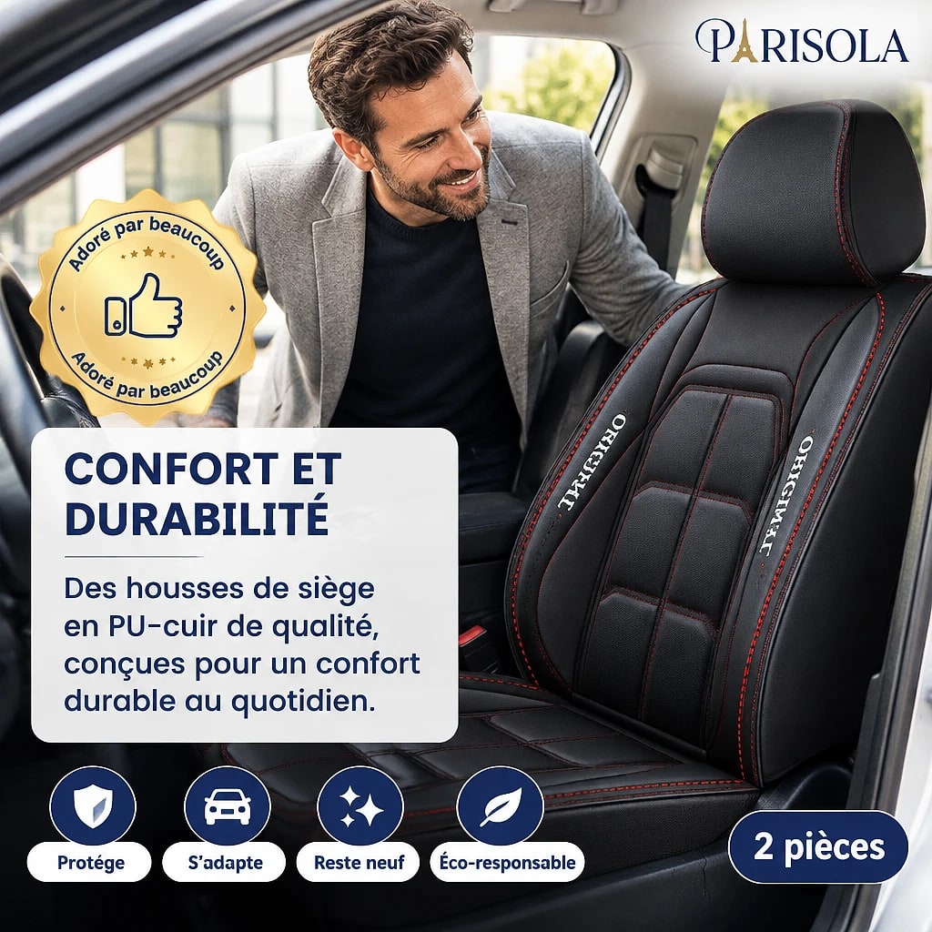 Housses de Siège Auto Cuir Intégrale