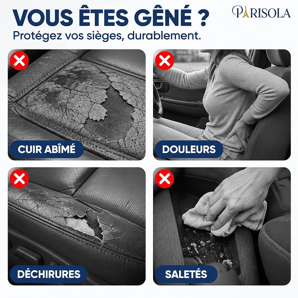 Housses de Siège Auto Cuir Intégrale