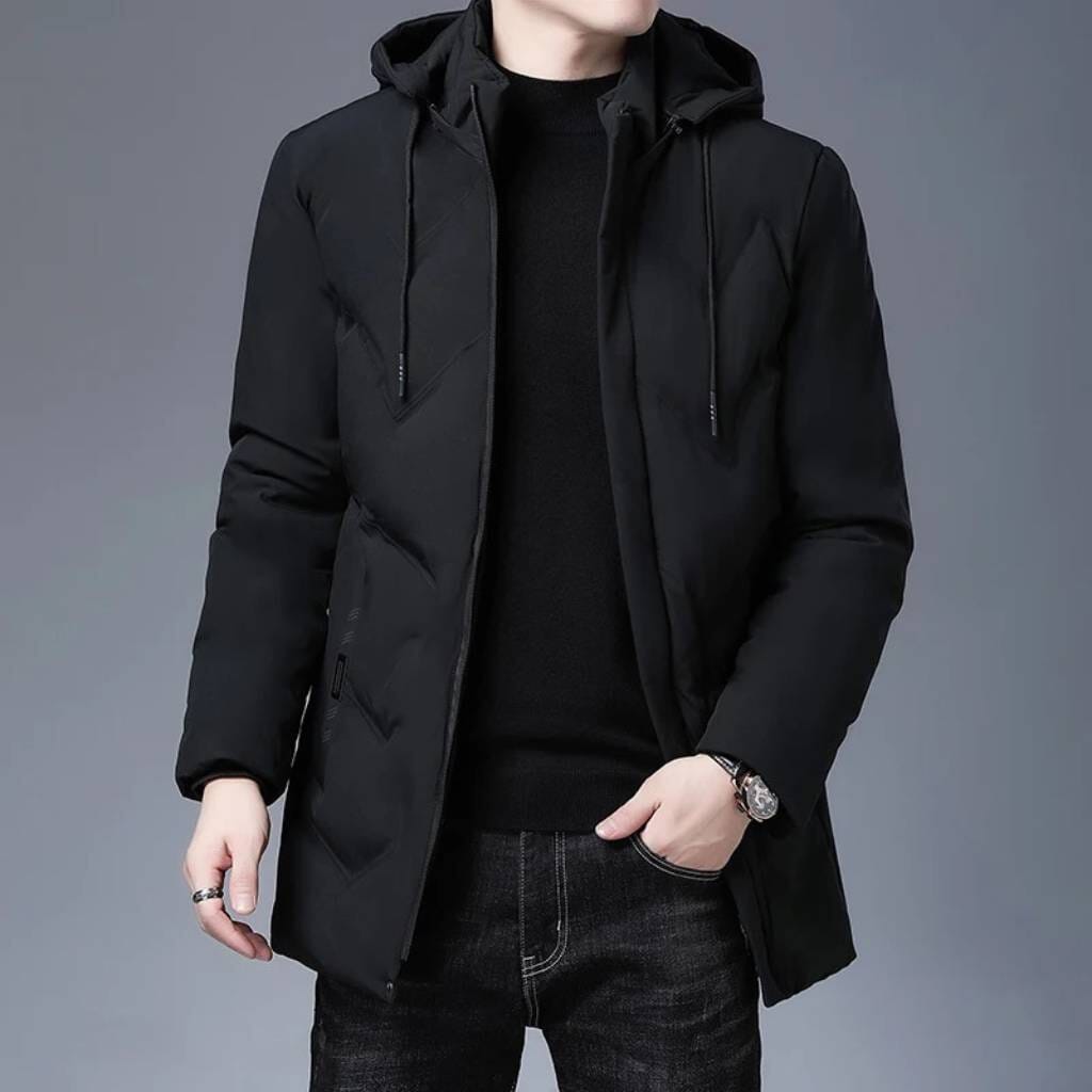 Veste homme thermique hiver coupe ajustée