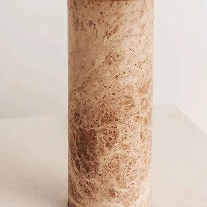Lampe de chevet marbre naturel abat-jour tissu métal E27 vintage