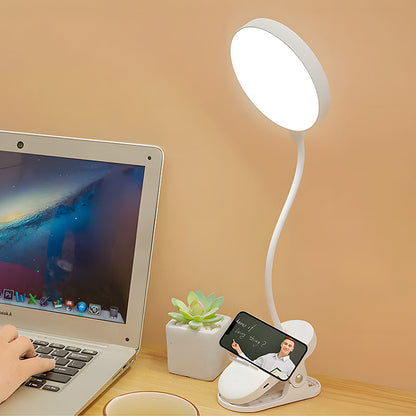 Lampe de chevet à pince sans fil rechargeable USB 3 niveaux