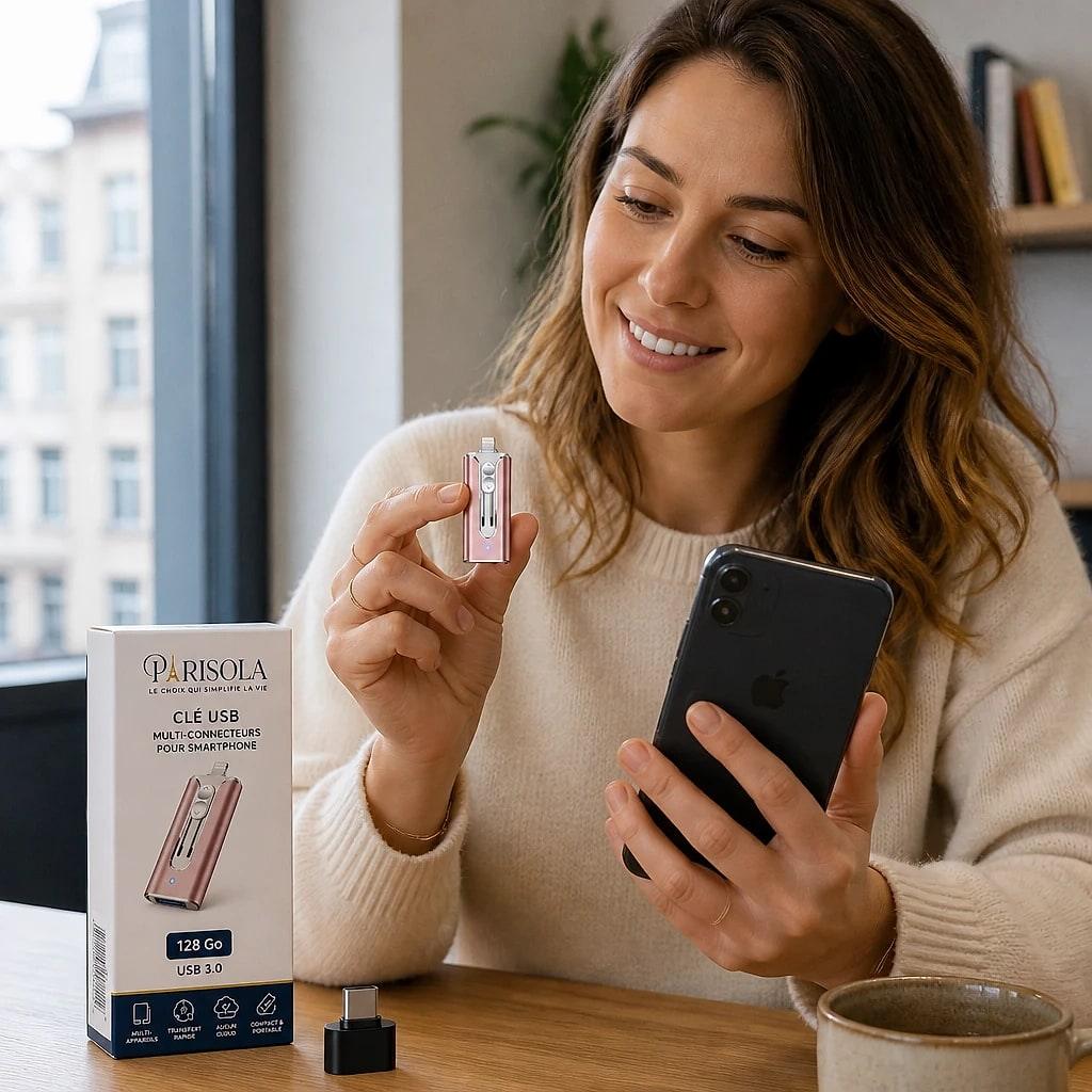 Lumeska – Clé USB Multi-Connecteurs